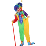 Th3 Party Maskeraddräkt för Barn Clown Grön Gul