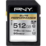 PNY Elite Performance SDXC Class 10 UHS-l U3 95MB/s 512GB