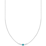Thomas Sabo Charm Club Delicate Necklace - Silver/Blue/Transparent