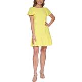 Gula - Korta klänningar DKNY Flutter Hem Trapeze Dress - Sunshine