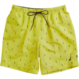 Nautica 8" Anchor Print Quick-Dry Swim Shorts - Blazing Yellow