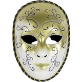 Karneval - Unisex Masker Opera Dream Helmask/Teatermask Vit/Guld