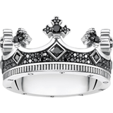 Thomas Sabo Crown Ring - Silver/Black