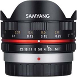 Samyang Olympus/Panasonic Micro 4:3 Kameraobjektiv Samyang 7.5mm F3.5 Fisheye for Micro Four Thirds