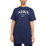Nike Sportswear Short-Sleeve Graphic Dress - Midnight Navy/White