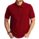 Hanes FreshIQ X-Temp Pique Polo Shirt - Deep Red