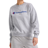 Dam - Fleece T-shirts Champion Script Logo Powerblend Fleece Relaxed Crew T-shirt - Oxford Grey