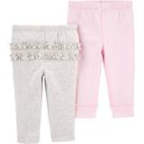 Carter's Byxor Carter's Baby Cotton Pants 2-pack - Grey/Pink (1L931010)