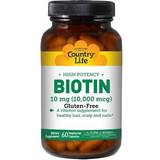 Country Life Biotin 10 mg 60 Vegetarian Capsules