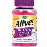 Nature's Way Alive! Hair Skin & Nails Gummies Strawberry 60 Gummies