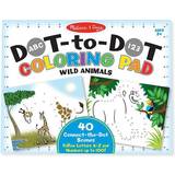 Träleksaker Målarböcker Melissa & Doug Wild Animals ABC 123 Dot-to-Dot Coloring Pad