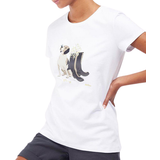 Barbour Bomull - Vita T-shirts & Linnen Barbour Women's Rowen T-shirt - White