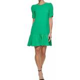 DKNY Klänningar DKNY Ruched Sleeve Trapeze Dress - Apple Green