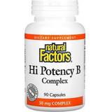 Natural Factors Vitaminer & Kosttillskott Natural Factors Hi Potency B Complex 90 Capsules
