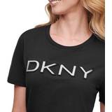 DKNY Överdelar DKNY Glitter Logo T-shirt - Black