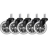 Gamingstolar Don One GCW750 3 Inch Gaming Chair Casters (5 Pieces) - Black