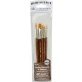 Royal & Langnickel Penselpennor Royal & Langnickel Pack of 6 and Taklon Wooden Brushes