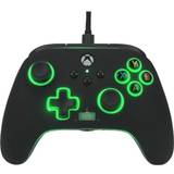 Programmerbar - Svarta - Xbox One Handkontroller PowerA Enhanced Wired Controller (Xbox Series X/S) - Spectra Black