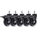 Gamingstolar Don One GCW750 Gaming Chair Casters with Lock (5 Pieces) - Black