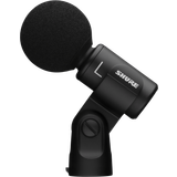 Bi-Directional & Figure 8 - Kondensator - Mikrofon för hållare Mikrofoner Shure Motiv MV88 Stereo Mikrofon USB, Apple Lightning