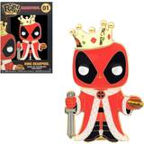 Deadpool leksaker Funko Deadpool POP! Enamel Pin King Deadpool 10 cm