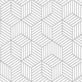 Randiga - Vinyltapeter - Vit RoomMates Stripped Hexagon (RMK10705WP)