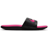 Läderimitation Tofflor Nike Kid's Kawa Slides - Black/Vivid Pink