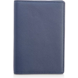 Blåa Passfodral Royce RFID-Blocking Leather Passport Case - Blue