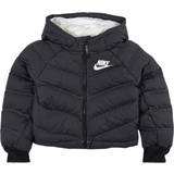 Nike Ytterkläder Barnkläder Nike Girl's Synthetic Fill Hooded Jacket - Black/White/White (DD7134-010)