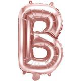 PartyDeco Bogstav Ballon Rosegold B 35 cm