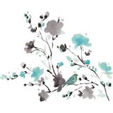 Blommor - Multifärgade Väggdekor RoomMates RMK2687SCS Blossom Watercolor Bird Branch Peel