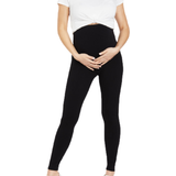 Jersey Gravid- & Amningskläder Motherhood Essential Stretch Secret Fit Belly Maternity Leggings Black (91922-01)