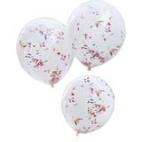 Ginger Ray Latex Balloons Rainbow Confetti 3-pack