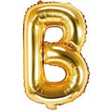 PartyDeco Letter Balloons 'B' 35 cm Gold