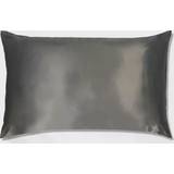 Silke Kuddar Slip Silk Bed Pillow Charcoal