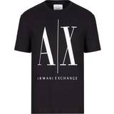 Armani Kläder Armani Icon Logo Cotton Graphic T-shirt - Black