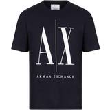 Armani Överdelar Armani Icon Logo Cotton Graphic T-shirt - Navy