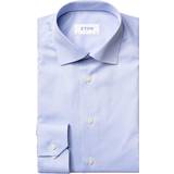 Eton Skjortor Eton Super Slim Fit Cotton Dress Shirt - Blue