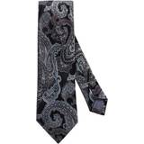 Eton Paisley Silk Classic Tie - Black