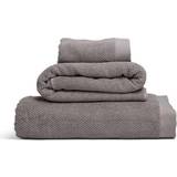 Gråa Handdukar Kosta Linnewäfveri Terry Bath Towel Grey (150x90cm)