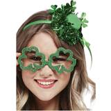 Grön - Mellaneuropa Maskeradkläder Smiffys Paddy's Day Shamrock Glitter Party Specs