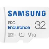 Class 10 Minneskort & USB-minnen Samsung Pro Endurance microSDHC Class 10 UHS-I U1 V10 100/30MB/s 32GB +Adapter