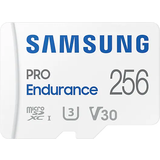 Samsung 256 GB - Class 10 Minneskort Samsung Pro Endurance microSDXC Class 10 UHS-I U3 V30 100/40MB/s 256GB