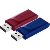 16 GB USB-minnen Verbatim Slider 16GB USB 2.0 (2-pack)