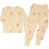 Geggamoja Stella Bamboo Two-piece Pajamas - Pouder (209122150)