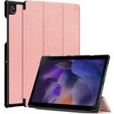 Guld Surfplattaskal Tech-Protect Smartcase Fodral Galaxy Tab A8 10.5 X200/X205 Rose Gold