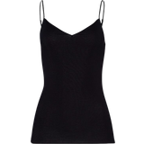 Hanro Underkläder Hanro Cotton V-Neck Seamless Camisole - Black
