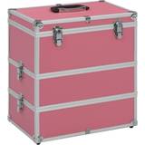 Sminklåda vidaXL Sminklåda 37x24x40 cm rosa aluminium