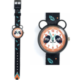 Barn - Vattentät Armbandsur Djeco Wristwatch Black with Panda