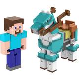Minecraft Armored Horse and Steve Figures (HDV39)